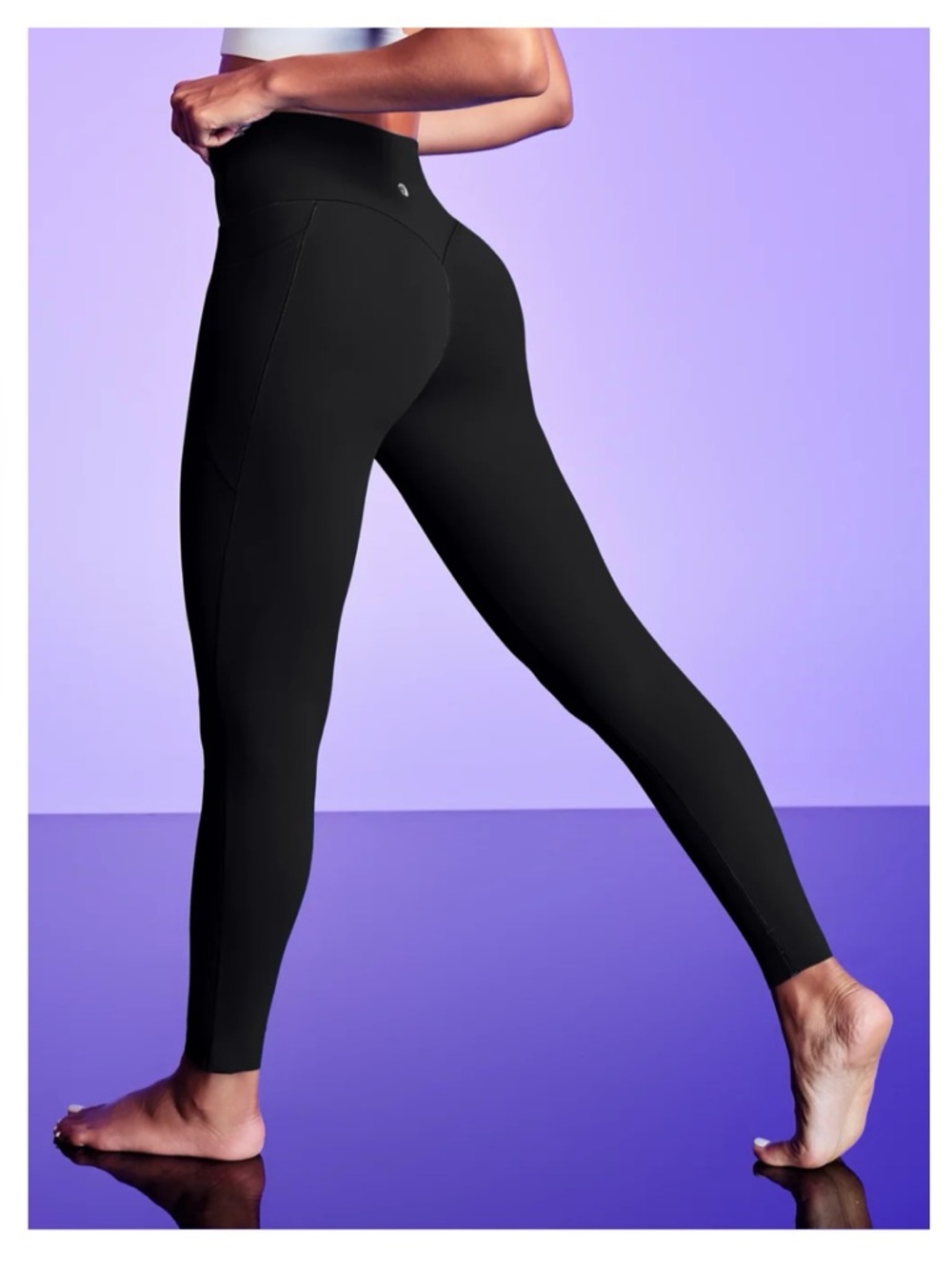 IUGA PowerTight Scrunch Butt No Front Seam High Waist Leggings With Pockets -NWT